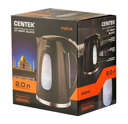 Чайник Centek CT-0041 Black чёрный